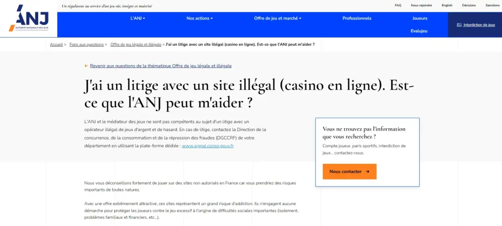 FAQ officielle de l